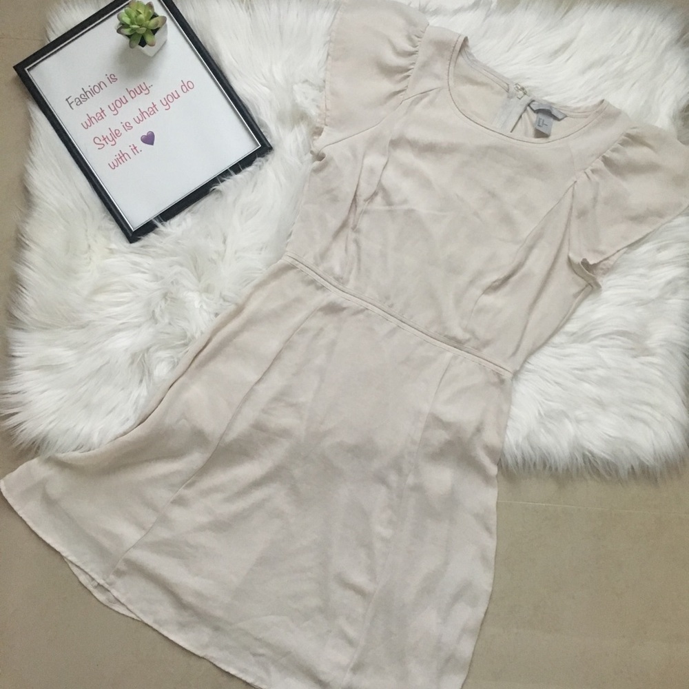 H&M Nude Midi Dress